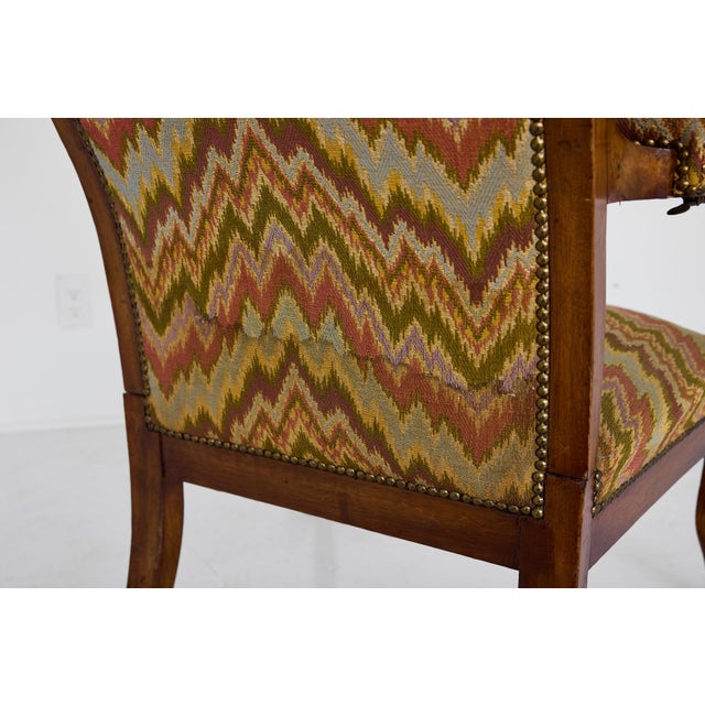 Italian Reclining Upholstered Armchair of Walnut, 19th Century For Sale - Image 16 of 18