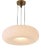 2356 Ceiling Light in Brass and Opaline Glass by Max Ingrand for Fontana Arte, Italy, 1960s For Sale