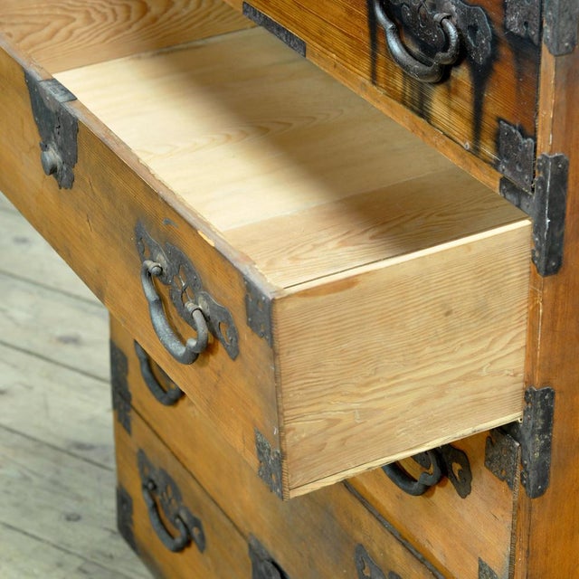 Late 19th Century Japanese Tansu Chest of Drawers, 1870 For Sale - Image 5 of 15