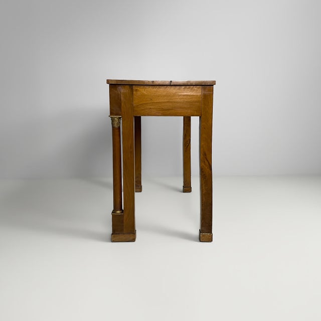 Traditional Italian Empire Console Table in Wood, 1800s For Sale - Image 3 of 18