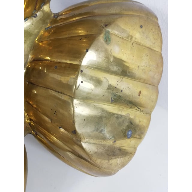 Brass Centerpiece in the Shape of Coral and Shells, 1950s For Sale - Image 9 of 18