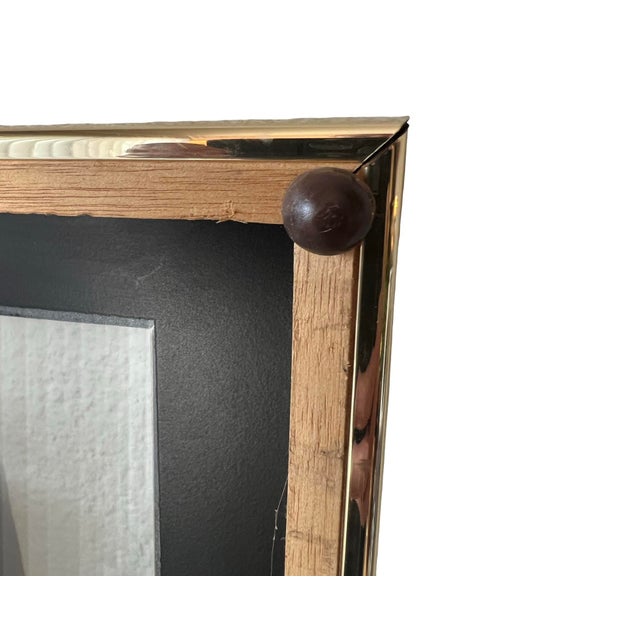 Vintage Postmodern 1980s Art Deco Pendulum Brass Mirror Clock For Sale - Image 11 of 11