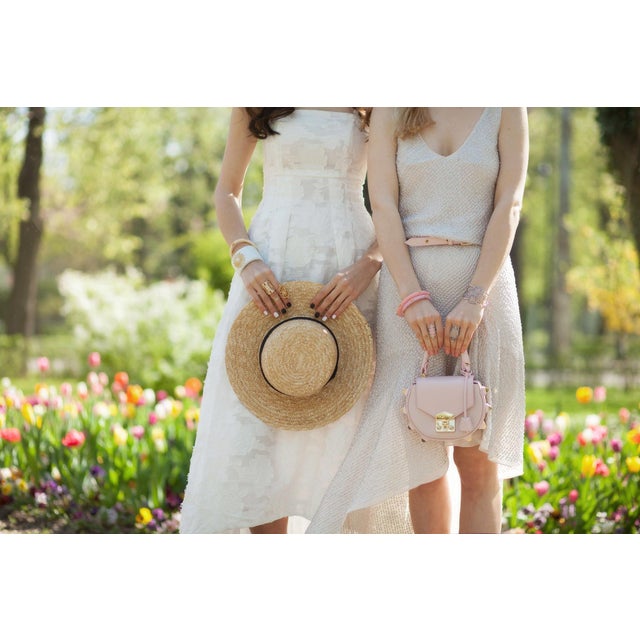 Miriam Salat Translucent and Frosted Vintage Golden Resin Cuff With Topaz For Sale - Image 12 of 18