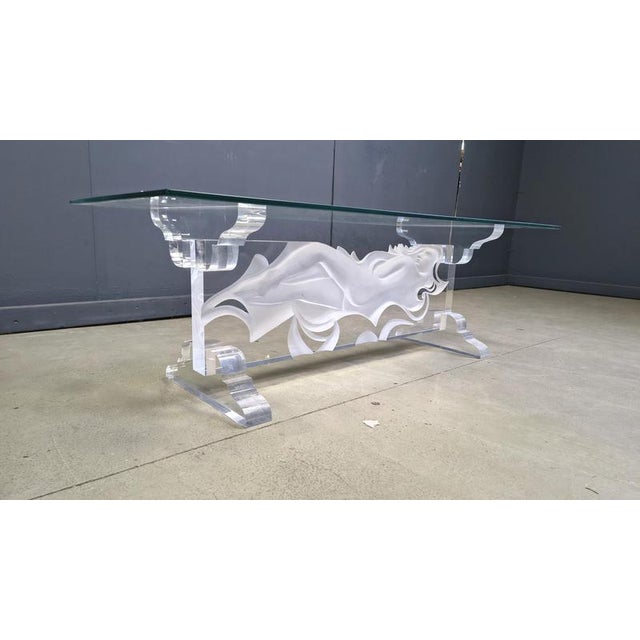 Acrylic Coffee Table from Fabian Art, 1980s For Sale - Image 3 of 14
