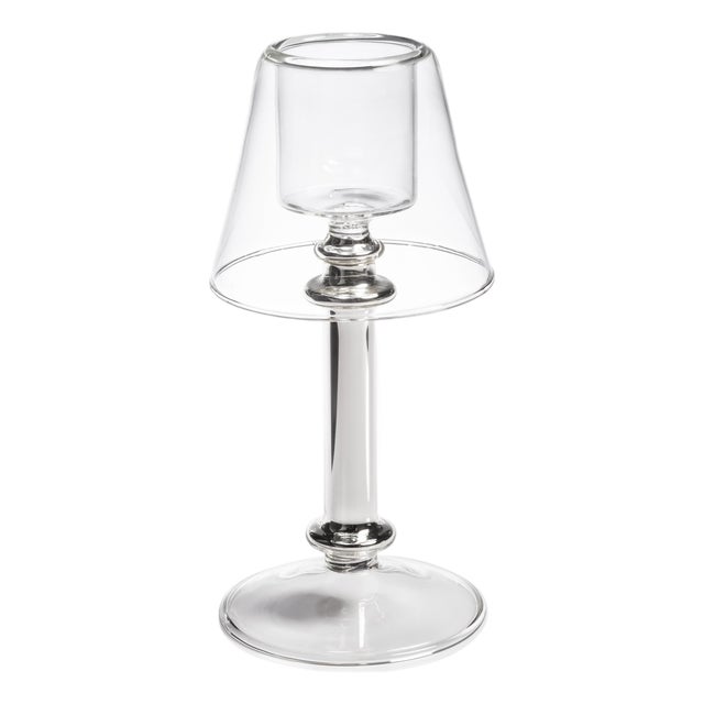 Isola Glass Tealight Lamp Candle Holder For Sale