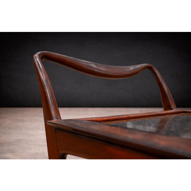 Brazilian Mid-Century Modern Bar Cart in Rosewood, Carlo Hauner and Martin Eisler, 1950s - Lot 532 For Sale - Image 12 of 14