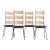 Set of 4 Dining Chairs Attributed to Arthur Umanoff For Sale
