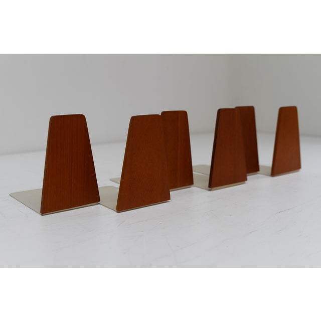 Mid-Century Teak Bookends by Kai Kristiansen for FM, 1960s, Set of 6 For Sale - Image 6 of 18