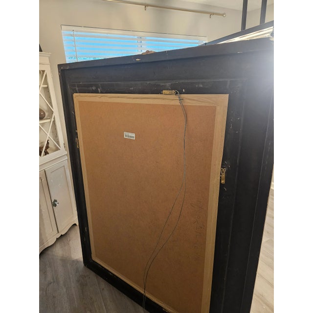 Brass Substantial Roman Inspired Gilt Wood Composite Mirror With Neoclassical Accents For Sale - Image 8 of 8