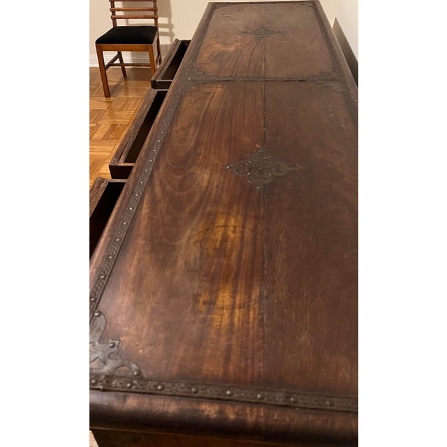 Vintage Artisan Solid Wood Sideboard / Credenza For Sale - Image 10 of 13