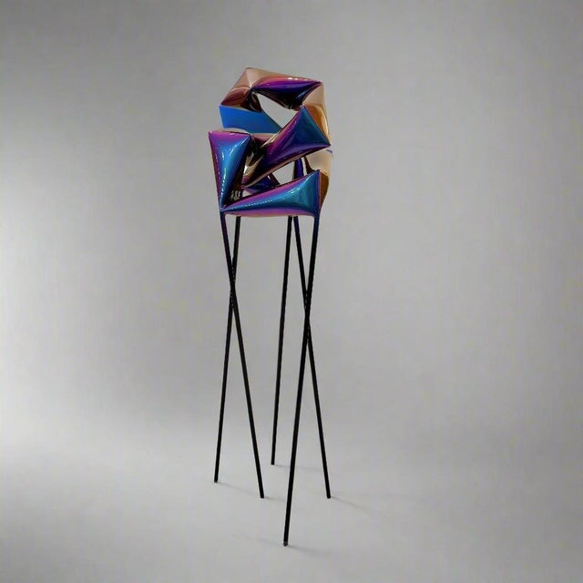 Contemporary Floor Sculpture by Artist Willi Siber For Sale - Image 3 of 18