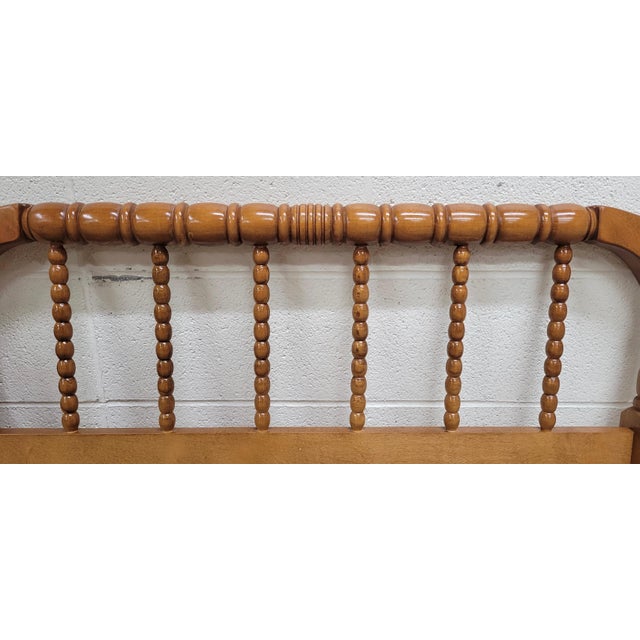 Antique King Size Jenny Lind Headboard For Sale - Image 4 of 11