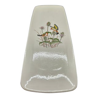 Vintage Birds Motif Boudoir Tray For Sale