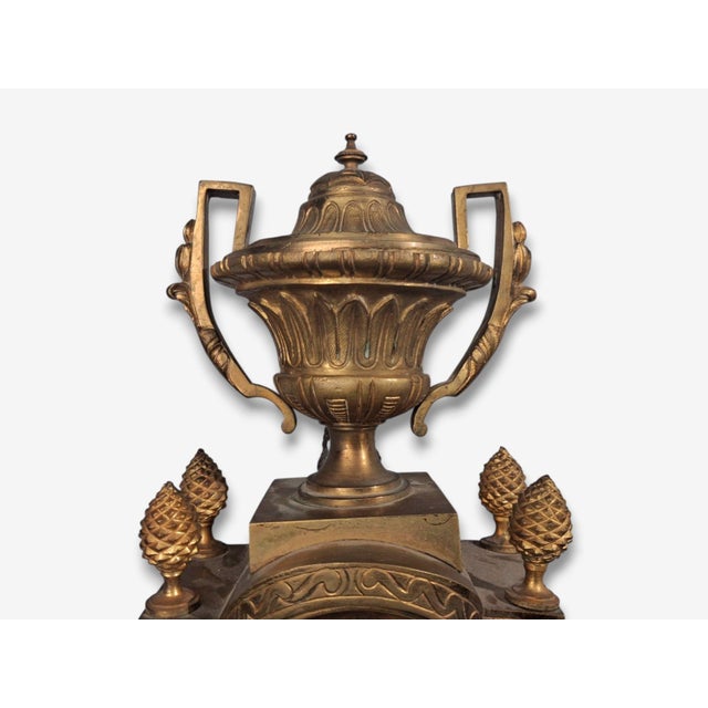 Louis Xv, Figural Cartel Clock, Dore Bronze, France, 19th Century For Sale - Image 12 of 18