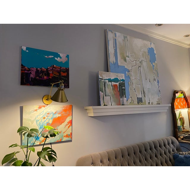 “Estuaries No. 02” Original Acrylic on Canvas 18x24” For Sale - Image 6 of 6