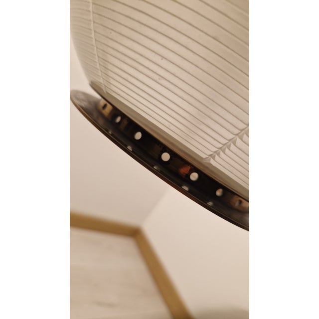 Azucena Model LS4 Pendant Lamp Diffuser with Polished Brass Frame by Ignazio Gardella for Azucena, Milan, Italy, 1955 For Sale - Image 4 of 15