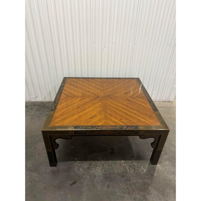 Brown Vintage Drexel Et Cetera Chinoiserie Coffee Table by Drexel Heritage For Sale - Image 8 of 8