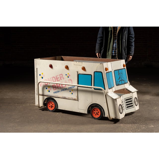 c. 1960s; Continental Baking Company - New York Large, wheeled in-store promotional display constructed from painted...