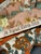 Mid-Century Modern Vintage Mid-Century Waverly Fredericksburg Fabric Tablecloth Floral Stripe Cotton Textile For Sale - Image 3 of 5