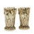 Elevate your tablescape with this exceptional pair of British figural salt and pepper shakers. They are English Sheffield...