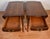 1950s English Hepplewhite Birdseye Maple Banded Walnut Pembroke Drop Leaf Tables For Sale - Image 10 of 18