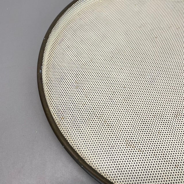 Large Vintage Metal Brass Tray in the style of Mathieu Matégot, 1950s For Sale - Image 9 of 18