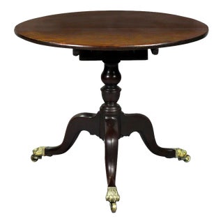 Antique 18th Century Anglo-Chinese Padouk and Zitan Tripod Table For Sale