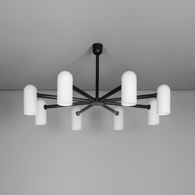 White Odyssey Round Chandelier Medium For Sale - Image 8 of 13