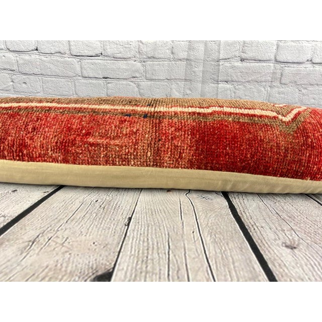 Textile 12 x 46 Lumbar Rug Pillow Aegean Cozy Turkish Pillow Cushion Cover For Sale - Image 7 of 7