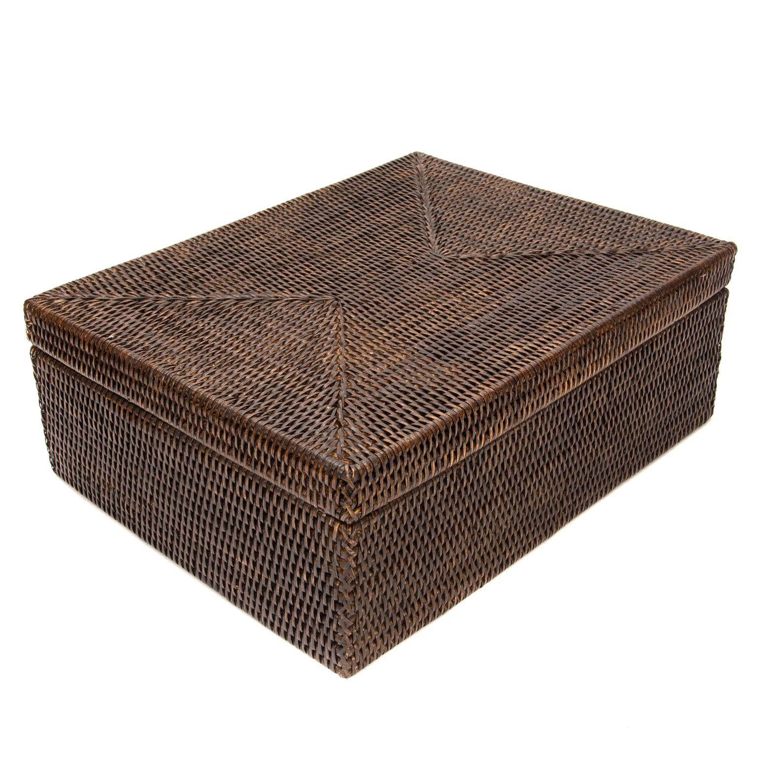 Artifacts Rattan Lidded Storage Box Chairish