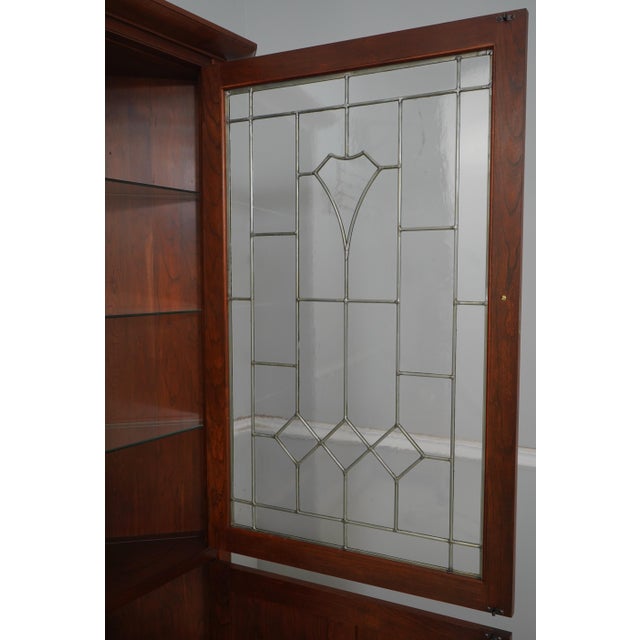 Stickley Stickley Arts & Crafts Mission Cherry Corner Cabinet For Sale - Image 4 of 16