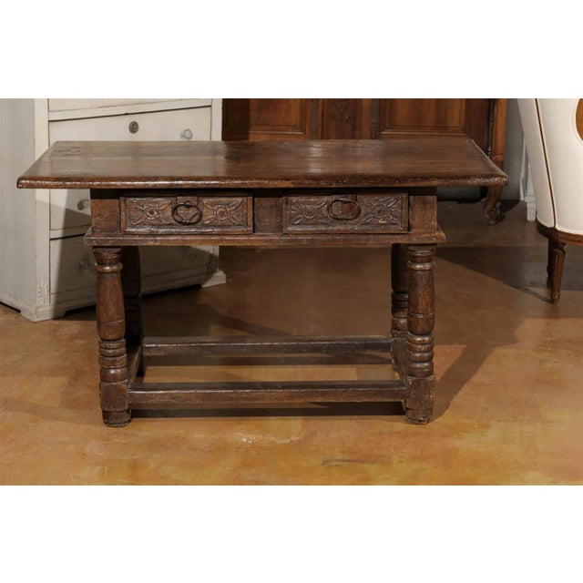 1750s French Walnut Library Table For Sale In Atlanta - Image 6 of 11