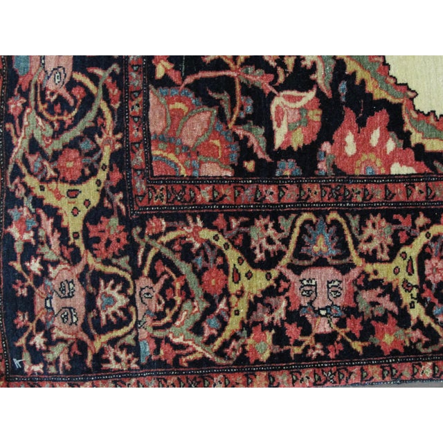 Traditional Antique Persian Feraghan Sarouk, Tree of Life Rug, 3'5" X 4'11" For Sale - Image 3 of 8
