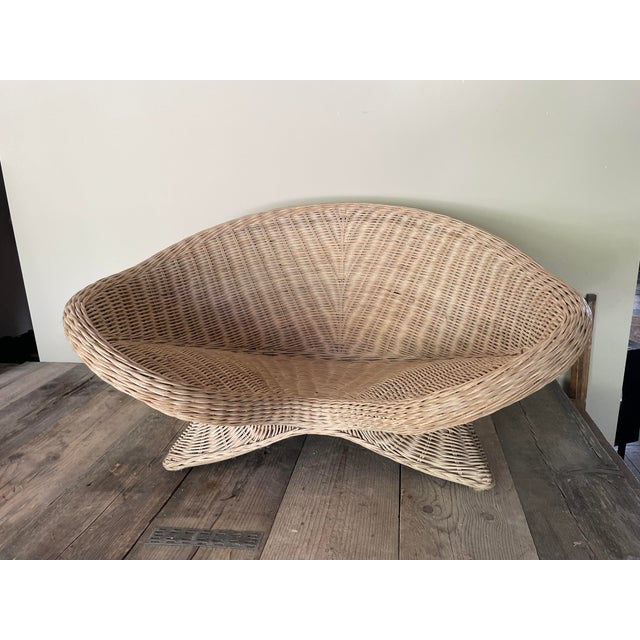 Lotus Meditation Chair in Wicker, 2000s For Sale - Image 10 of 10