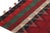 1950s Vintage Persian Kilim in Red With Plaid Multicolor Stripes by Rug & Kilim For Sale In New York - Image 6 of 7