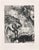 Etching on Montval paper, realized between 1927 and 1930. Table from "Les Fables de La Fontaine", published in 1952 in and...