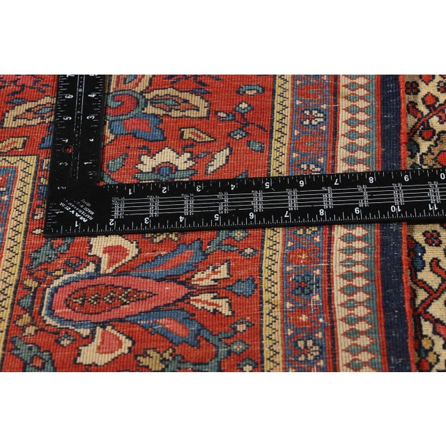 Late 19th Century Antique Persian Farahan Rug - 08'08 X 11'04 For Sale In Dallas - Image 6 of 9