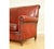 Animal Skin Victorian Gentleman's Club Sofa in Hand-Dyed Burgundy Leather For Sale - Image 7 of 13