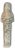 Ancient Egyptian Faience Ushabti New Kingdom, 19th Dynasty (Ca. 1293–1185 b.c.) For Sale