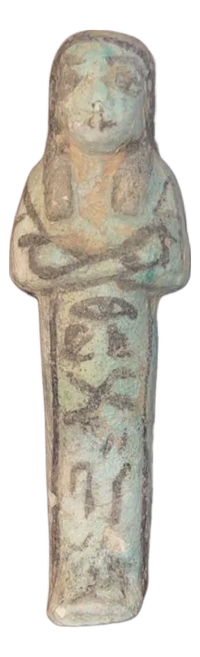 Ancient Egyptian Faience Ushabti New Kingdom, 19th Dynasty (Ca. 1293–1185 b.c.)