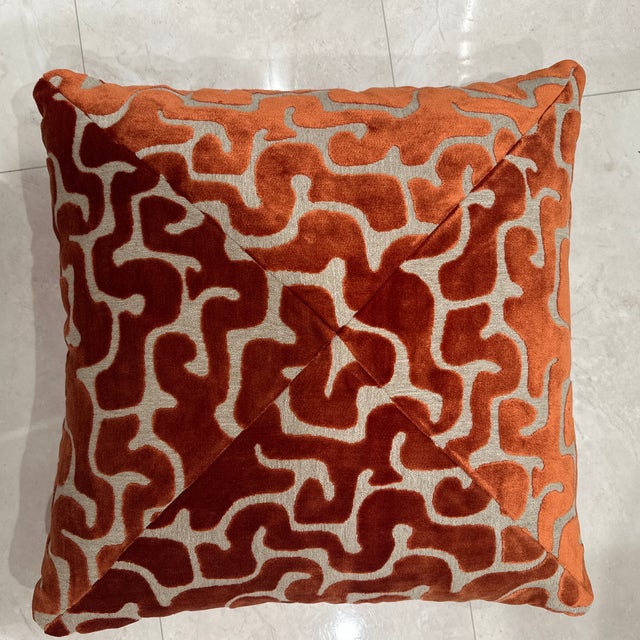 Modern Handcrafted Decorative Pillow Cover For Sale - Image 3 of 4