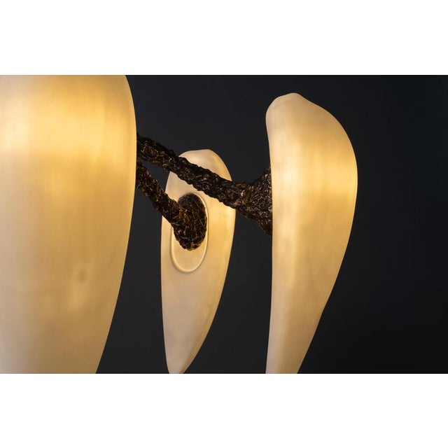 LV-426 Balanced Pendant Light in Patinated Cast Bronze by William Guillon For Sale - Image 18 of 18