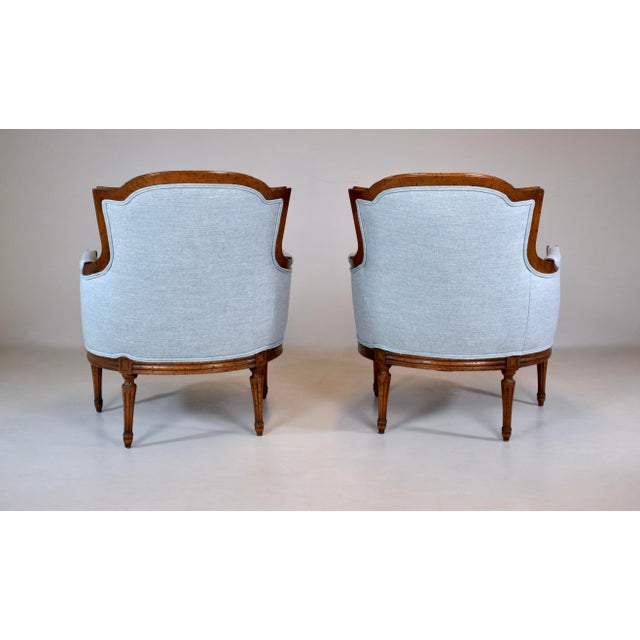 French Bergere Armchairs by Baker Furniture For Sale In Philadelphia - Image 6 of 12