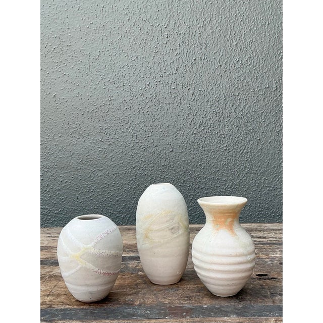 Vintage Trio of Original Studio Pottery Bud Vases For Sale - Image 12 of 12