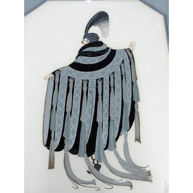 1960s Erte "Gaby Deslys" Serigraph 6/300 Signed & Framed For Sale - Image 5 of 5