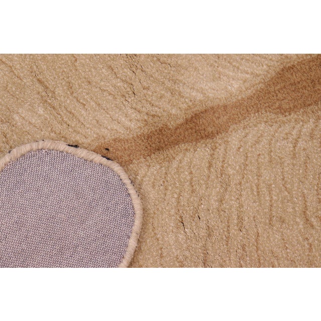 1990s Contemporary Decorate Wild Lioness Design Handcuffed Area Rug 4' X 6' For Sale - Image 5 of 7