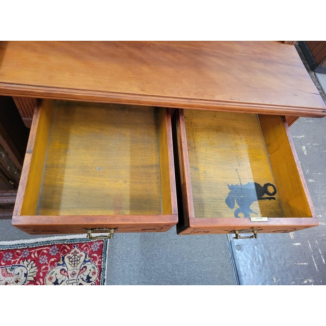 Late 19th Century Victorian Eastlake Handcrafted Pine Wood Hutch For Sale - Image 10 of 11