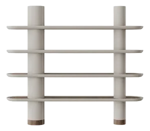 Ecru White Modular Library by Ultramobili