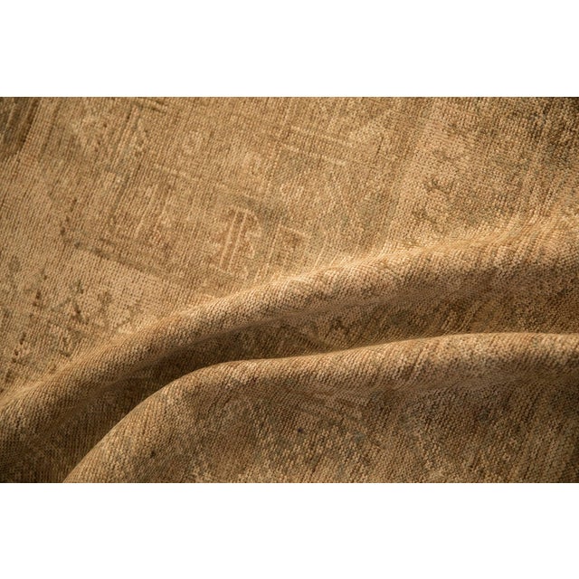 1950s Vintage Distressed Ersari Carpet - 7'8" x 9'9" For Sale - Image 5 of 10