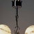 Silver 5-Light Chandelier in Chrome with Hand-Painted Glass Lamp Shades by Gaetano Sciolari, Italy, 1960s For Sale - Image 8 of 13
